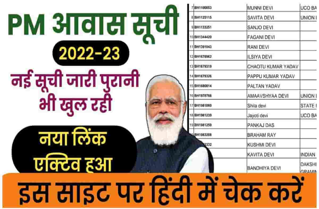 Pradhan Mantri Awas Yojana 2022 List आवस यजन क नई लसट हई जर