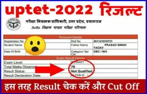 UP TET Result Check 2022: हुआ जारी, यहाँ से चेक करें और देखे कट ऑफ updeled.gov.in