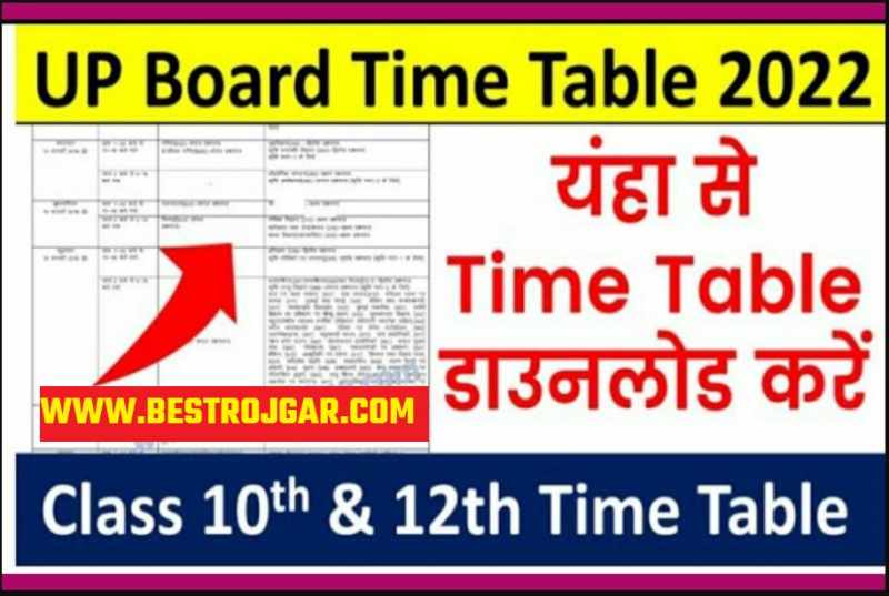UP Board Time Table 2022