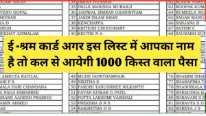 E Shram card Status श्रमिकों के खातों में सरकार की तरफ से पैसा ट्रांसफर कर दिया गया लिस्ट देखें