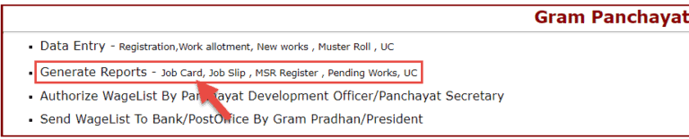 How to view gram panchayat job card online?