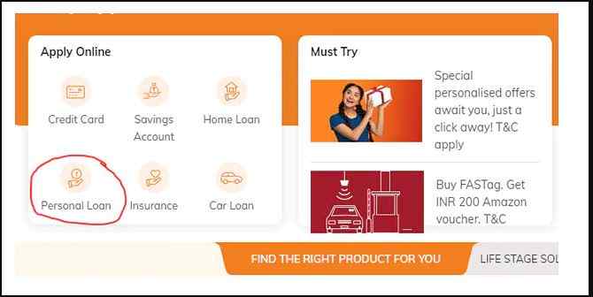 how to take personal loan from bank