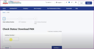 Download E Pan Card