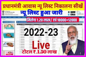 PM Awas Yojana New List 2022-23| प्रधानमंत्री आवास योजना लिस्ट 2022| नई लिस्ट हुआ जारी