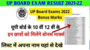 UP Board Exams 2022 Bonus Marks