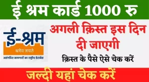 E Shram Card Payment Kaise Check Kare: न्यू लिंक जारी, ई श्रम कार्ड 1000 रु. की राशि कैसे चेक करें