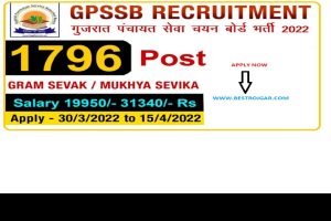 GPSSB Recruitment 2022 – ग्राम सेवक और मुखिया सेवक के लिए 1797 पदों पर निकली हैं बंपर भर्ती अभी करे ऑनलाइन आवेदन ।