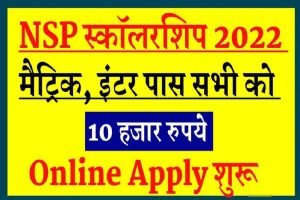 Nsp Cut off List 2022 : 10th/12th पास स्कॉलरशिप सभी को मिलेगा 10 हजार रूपये- देखें कैसे