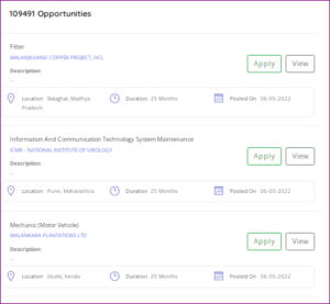 Job Portal Government Of India