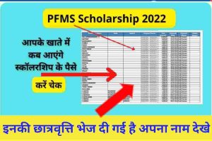 PFMS Scholarship 2022 Out : PFMS पर दिखने लगा स्कॉलरशिप का पैसा, ऐसे करें चेक