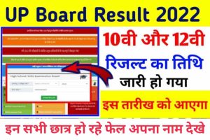 UP Board 10th or 12th Final Result 2022