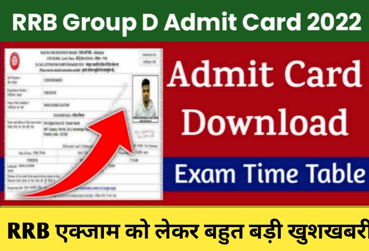 RRB Group D Admit Card