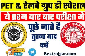 UPSSSC PET RRB Group D: These questions are frequently asked in PET and Railway Group D exam, prepare soon