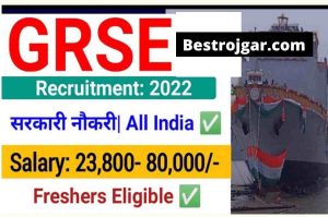 GRSE Recruitment 2022 – Apply Online for Technician, Supervisor & Others @grse.in, Apply Till