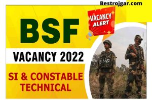 BSF SI Constable Online Form 2022 Last Date Today Online For 110 Post