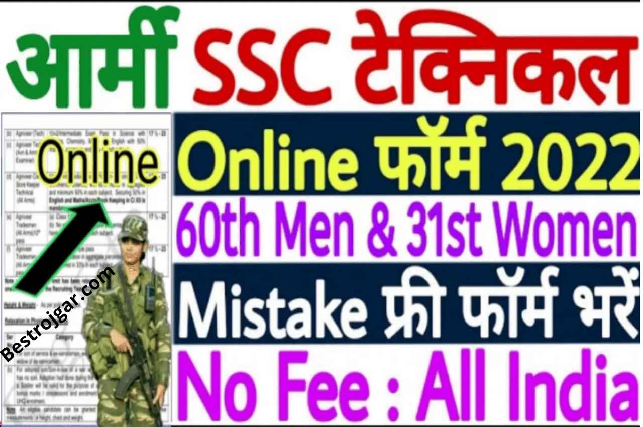 Indian Army SSC Online Form 2022
