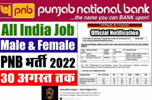 PNB Post 2022: Punjab National Bank Recruitment for 103 Manager and Officer Posts