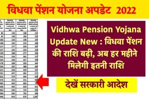 Vidhwa Pension Yojana Update New : विधवा पेंशन की राशि बढ़ी, अब हर महीने मिलेगी इतनी राशि