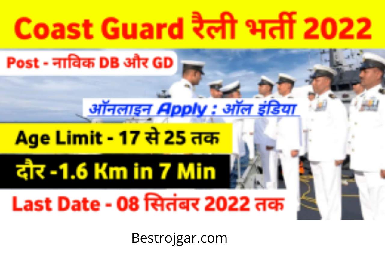 Coast Guard Open Rally Recruitment 2022