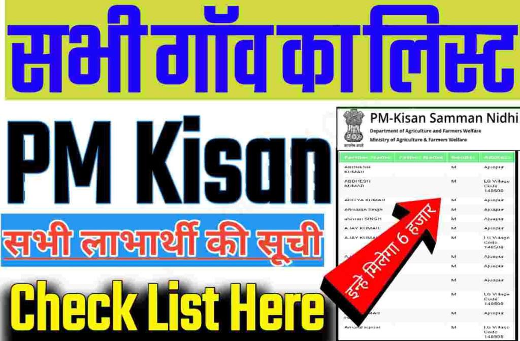 Beneficiary List PM Kisan 2022