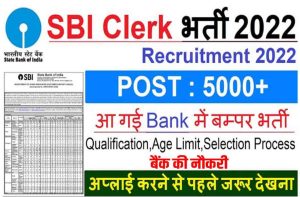 SBI Clerk Recruitment 2022 for jobs: Check vacancy, salary, eligibility and apply online