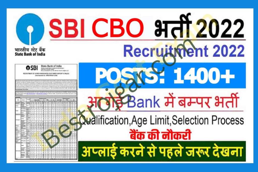 SBI CBO Recruitment 2022