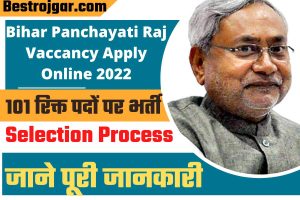 Bihar Panchayati Raj Vaccancy Apply Online 2022:- पंचायती राज विभाग भर्ती, 101 पद- आवदेन शुरू