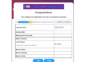 Mudra Loan SBI Online