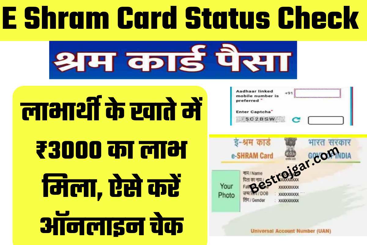 E Shram Card Status Check 2022