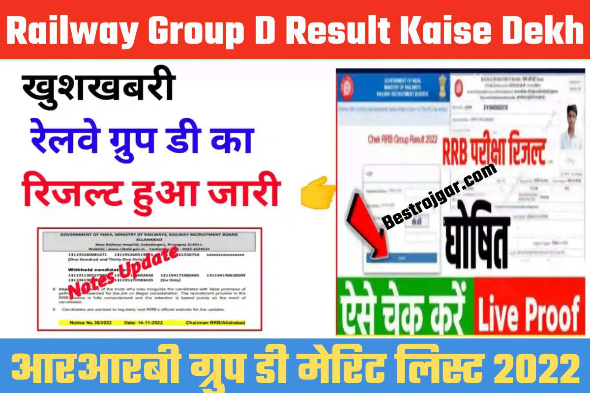 Railway Group D Result Kaise Dekhe