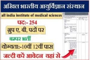 AIIMS में निकली वैकेंसी:10वीं पास से लेकर ग्रेजुएट 19 दिसंबर तक कर सकेंगे अप्लाई