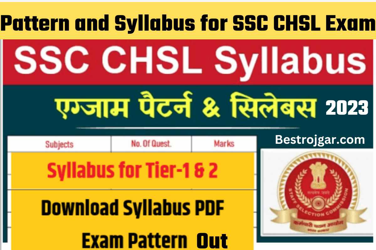 Pattern and Syllabus for SSC CHSL Exam