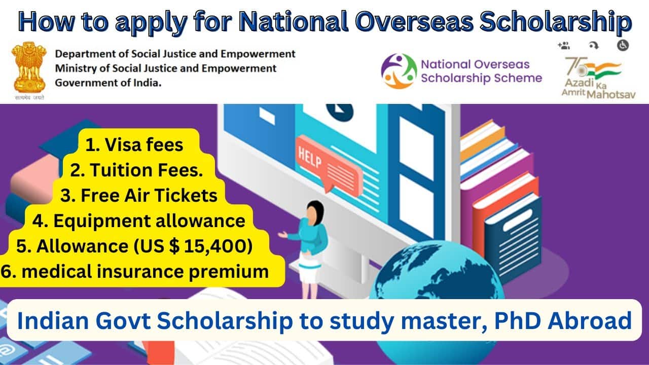 National Overseas Scholarship Apply 2024