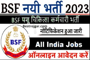 BSF Veterinary Staff Vaccancy 2023