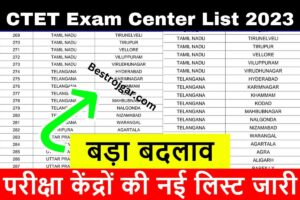 CTET Exam Center List 2023: सीटीईटी परीक्षा केंद्र की नई सूची जारी, परीक्षा केंद्र बदला