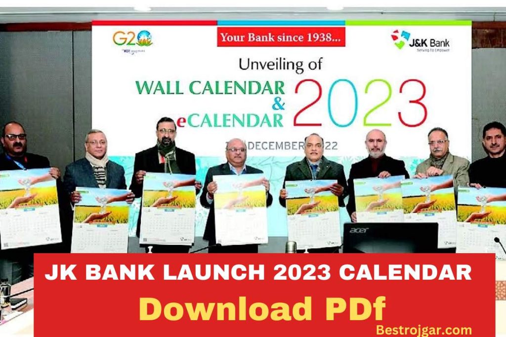 JK Bank Launch 2023 Calendar Download Pdf » Best