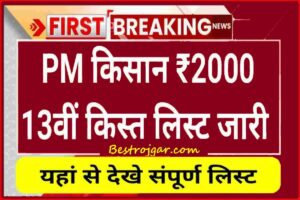 PM Kishan Beneficiary List 13th Installment Declared:- अब यहां से देखें