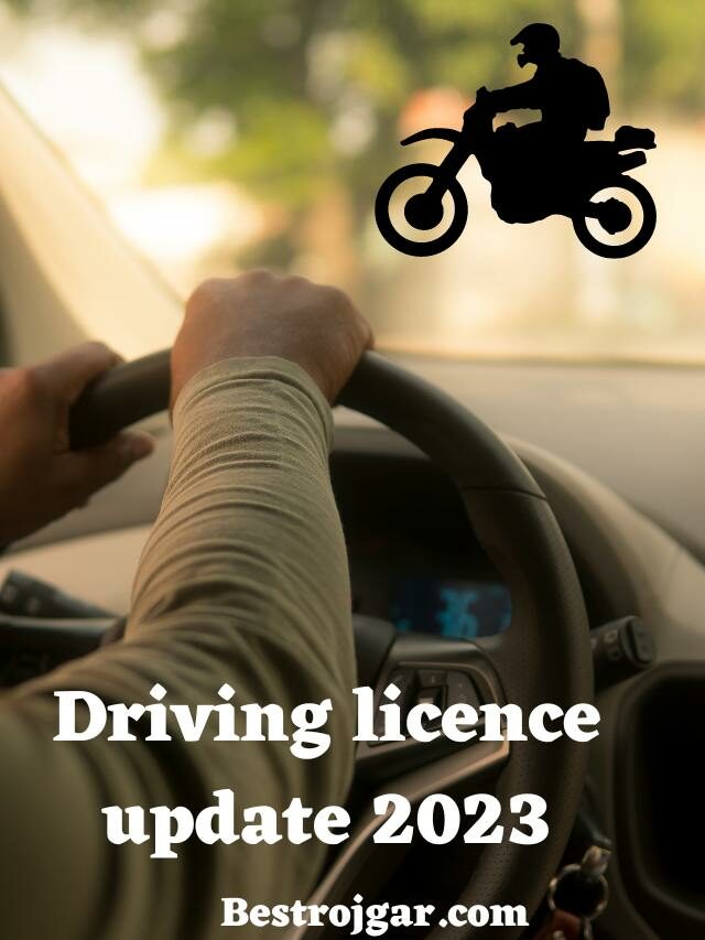 Driving licence update 2023