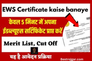 EWS Certificate kaise banaye 2023: केवल 5 मिनट में अपना ईडब्ल्यूएस सर्टिफिकेट प्राप्त करें, यह है आवेदन प्रक्रिया