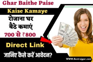 Ghar Baithe Paise Kaise Kamaye 2023: रोजाना घर बैठे कमाएं 700 से ₹800 Direct Link