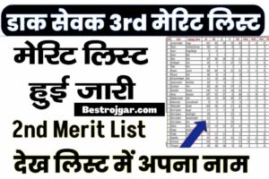 Post Office GDS 3rd Merit list Download: डाउनलोड kare merit List @indipostgdsonline.gov.in होगा