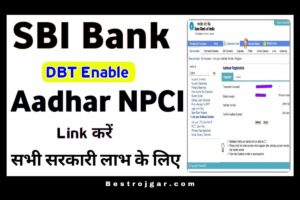 SBI Bank Aadhar Link NPCI: सरकारी कि किसी भी सब्सिडी को प्राप्त करने के लिए लिंक होना चाहिए