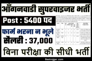 Anganwadi Supervisor Bharti 2024: सुपरवाइजर के 50017 से ज्यादा पदों पर बंपर भर्ती, 12वीं पास सीधी नौकरी