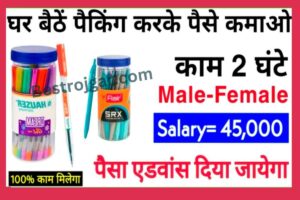 Pen Packing Job From Home: घर पर पेन पैक करके कमाएं 45000 रुपये प्रति माह बहुत उपयोगी जानकारी