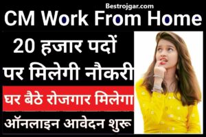 CM Work From Home 2023:  घर बैठे पाएं रोजगार के अवसर, नई बेहतरीन कड़ी- Very useful