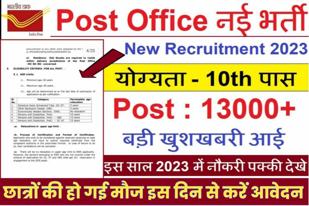 Post Office GDS Bharti 2023 Notification