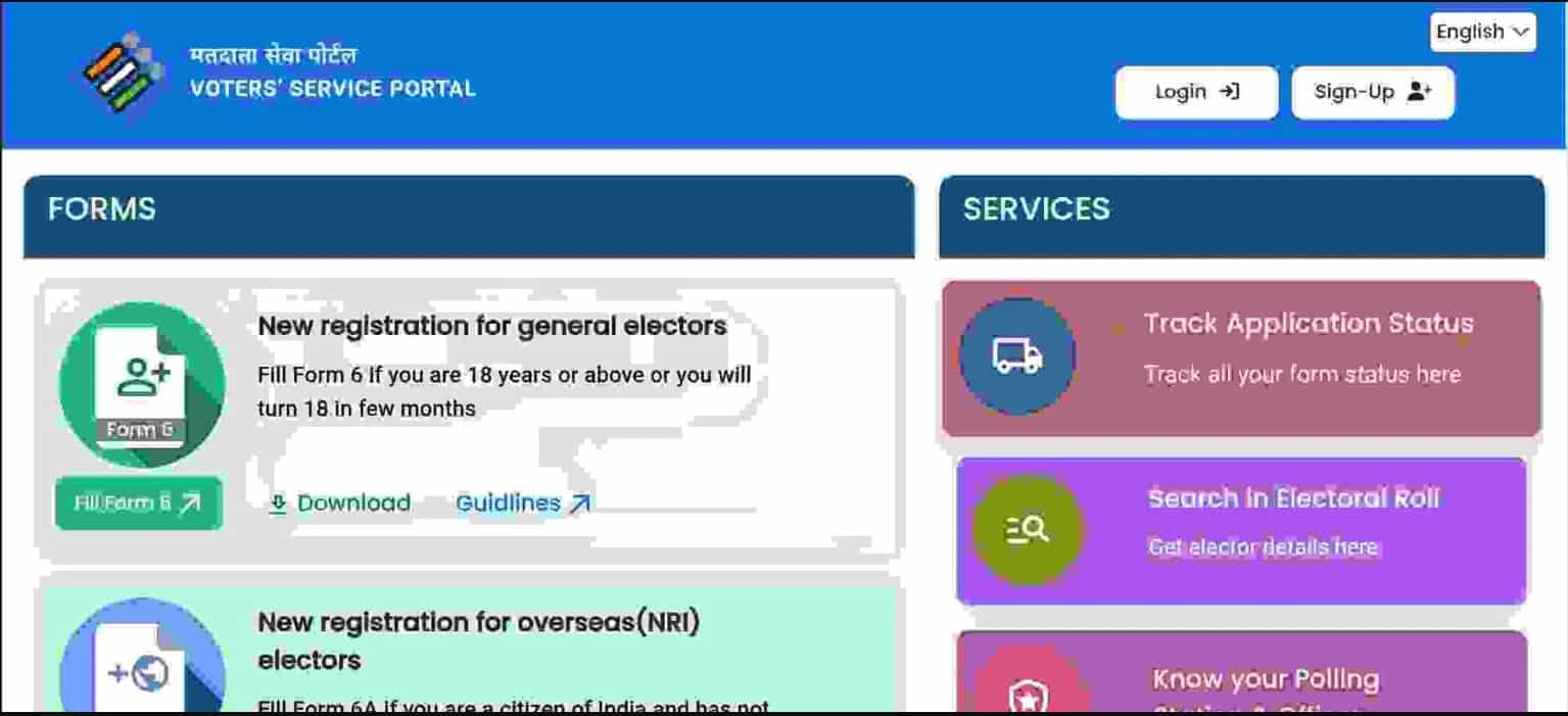 Online Process of Voter ID Card Photo Change Online