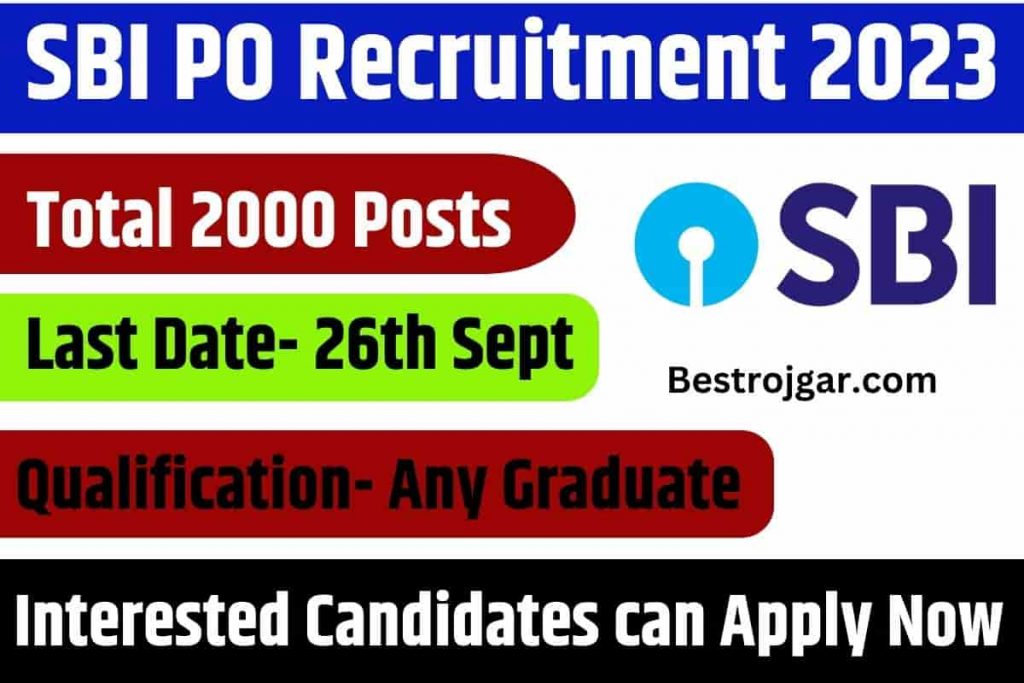 Back SBI PO Recruitment 2023
