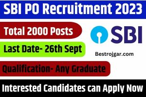 Back SBI PO Recruitment 2023: 2000 पदों के लिए रजिस्ट्रेशन आज से शुरू