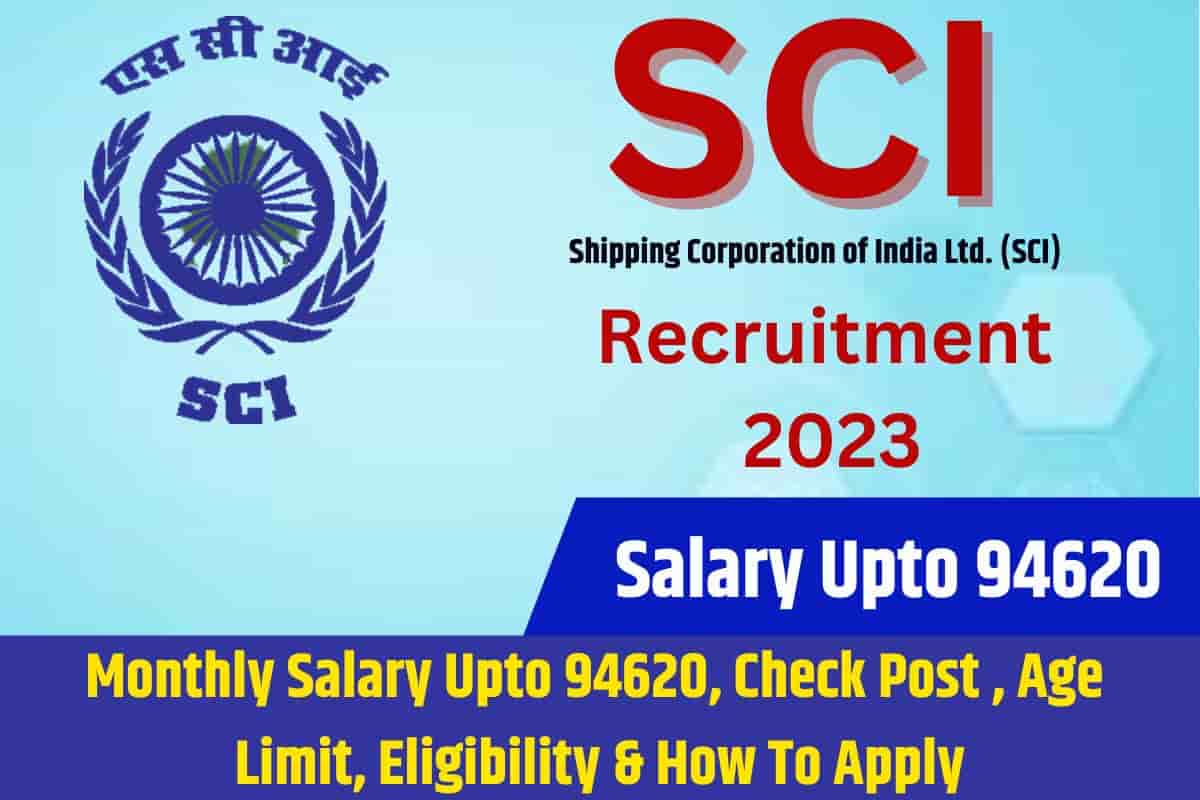 SCI Recruitment 2023